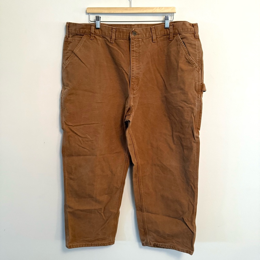 Carhartt B11 BRN Canvas Utility Dungaree Fit Union Made USA Work Pants – 44 x 30